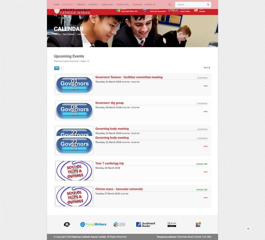 School Website Design in Carlisle