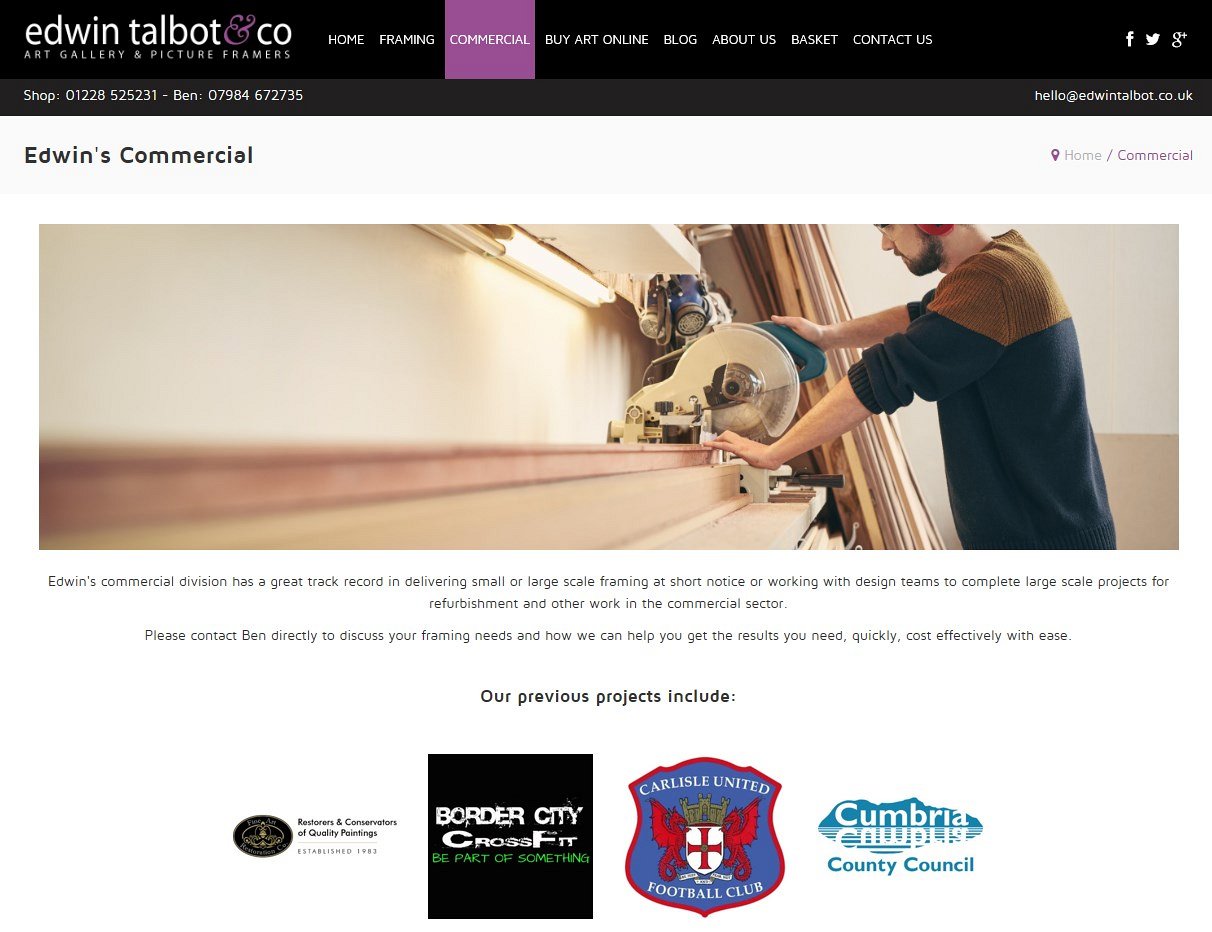 E-Commerce Website Design in Carlisle