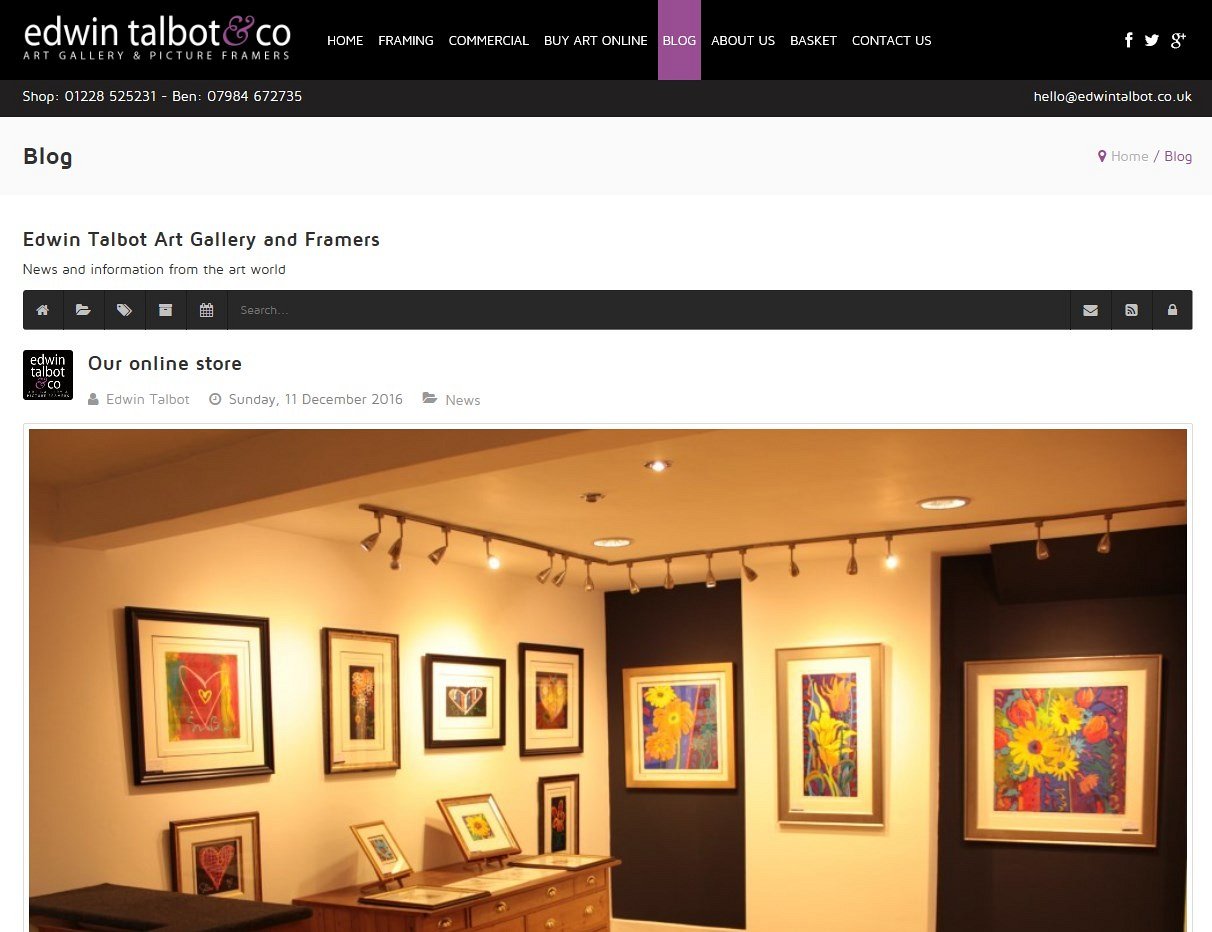 E-Commerce Website Design in Carlisle