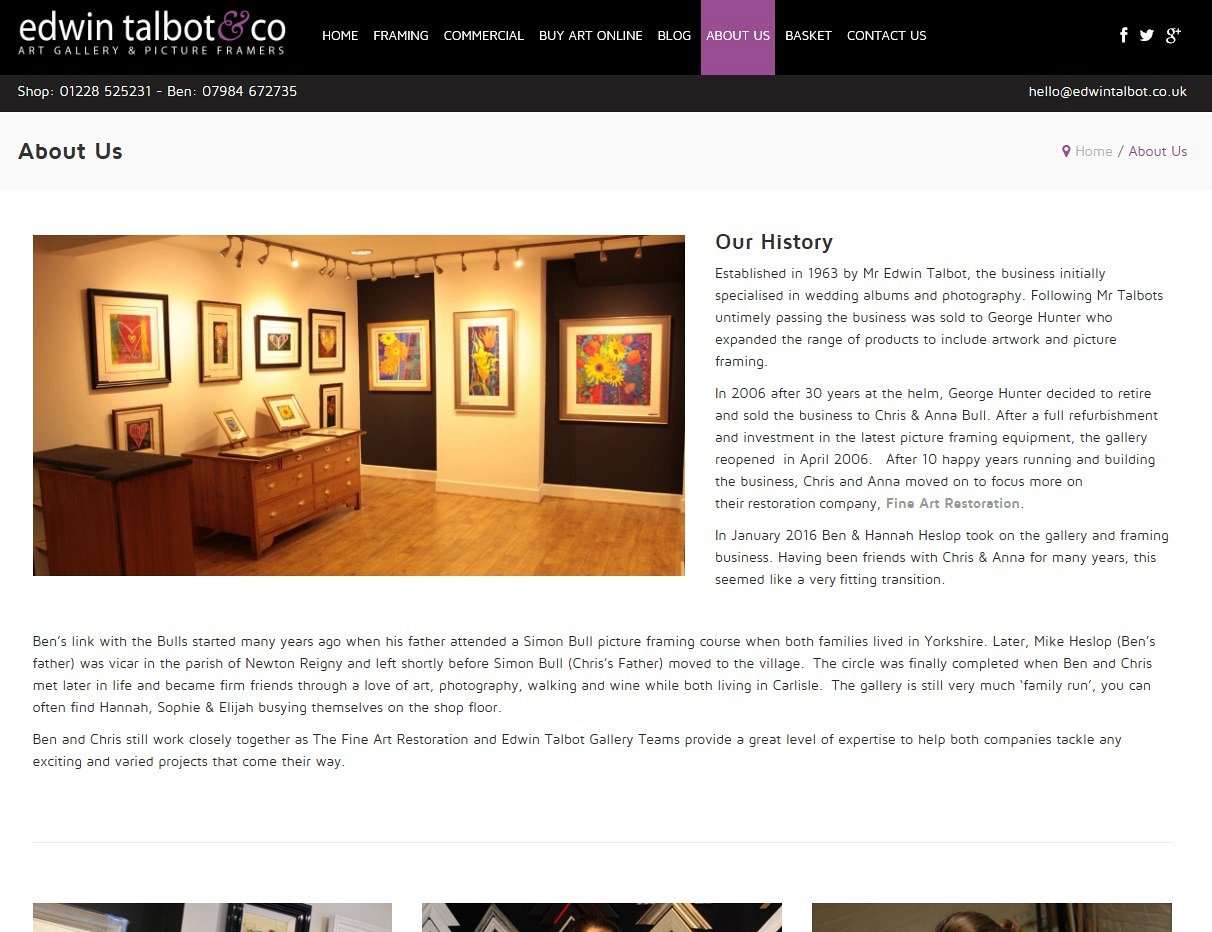 E-Commerce Website Design in Carlisle