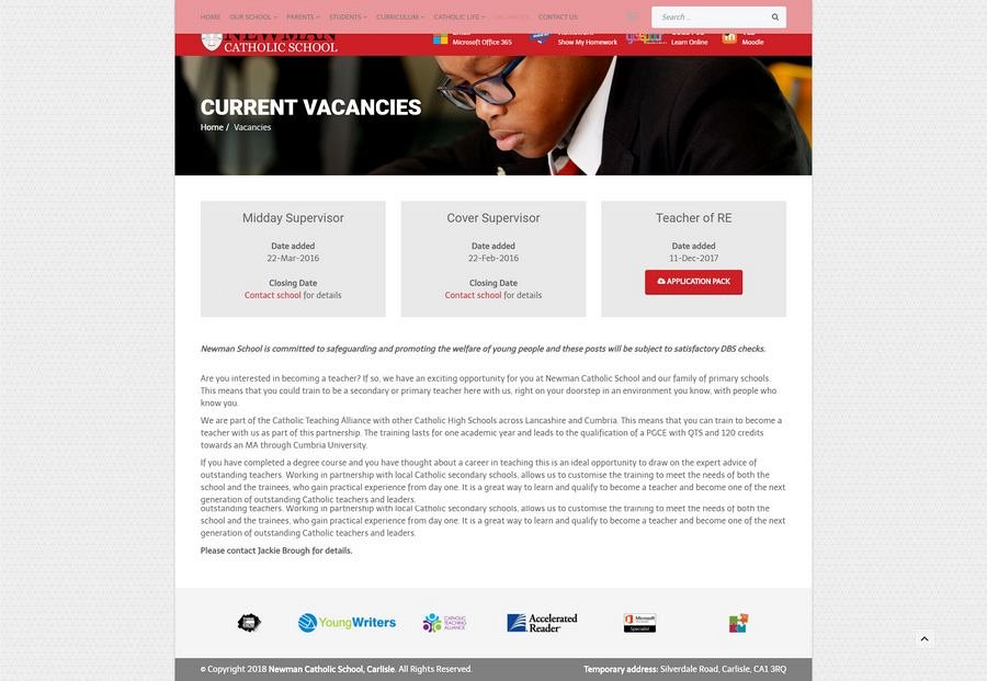 School Website Design in Carlisle