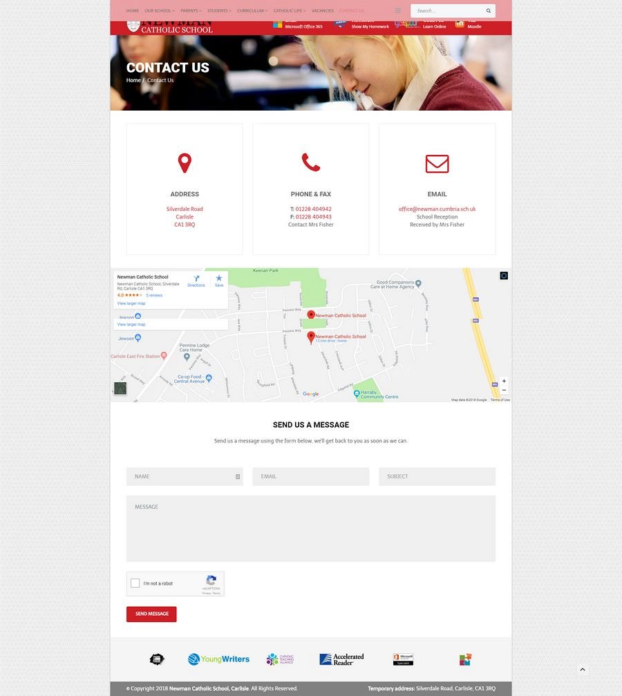 School Website Design in Carlisle