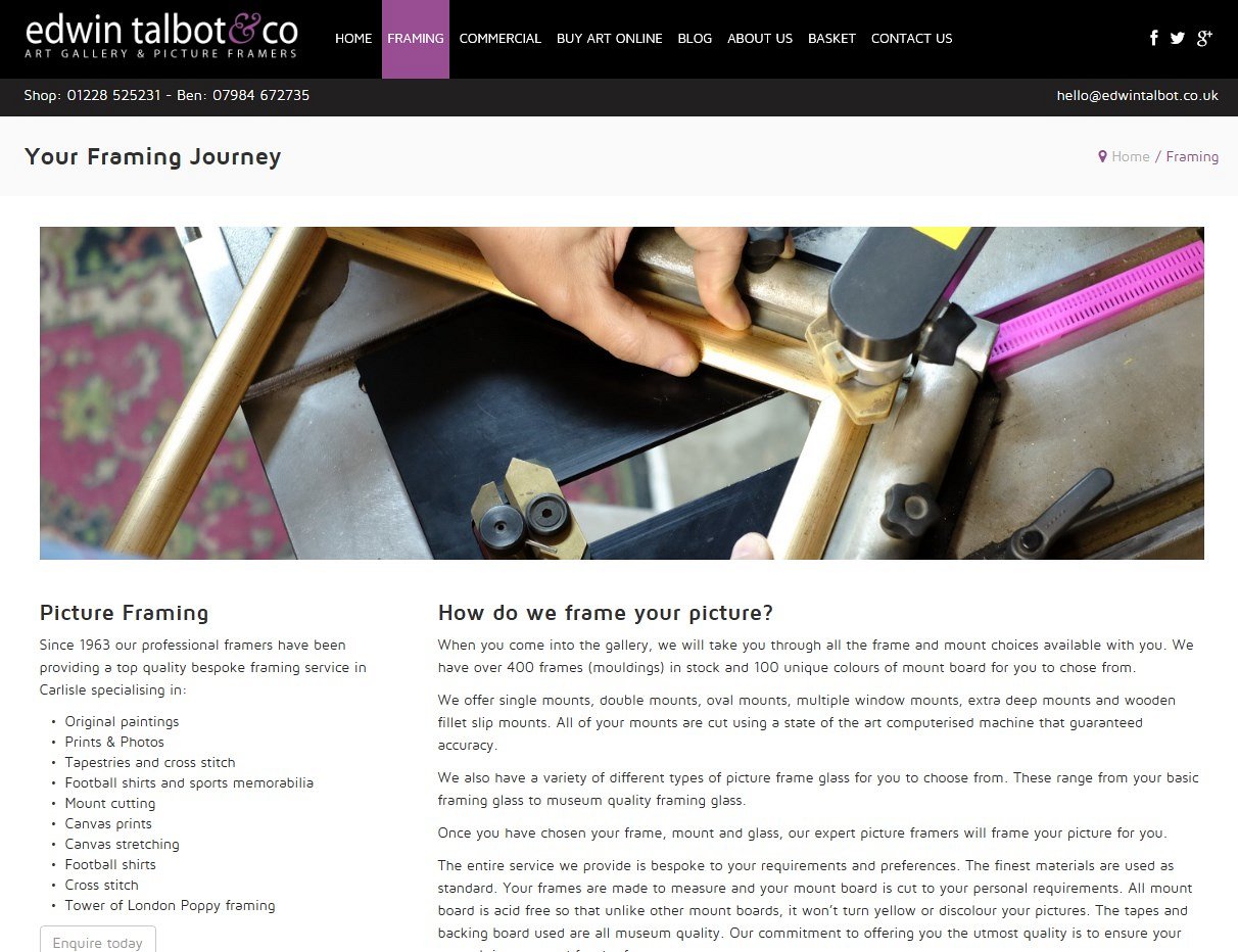 E-Commerce Website Design in Carlisle