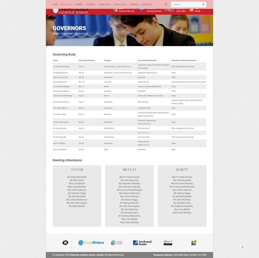 School Website Design in Carlisle